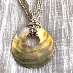 Abalone shell necklace